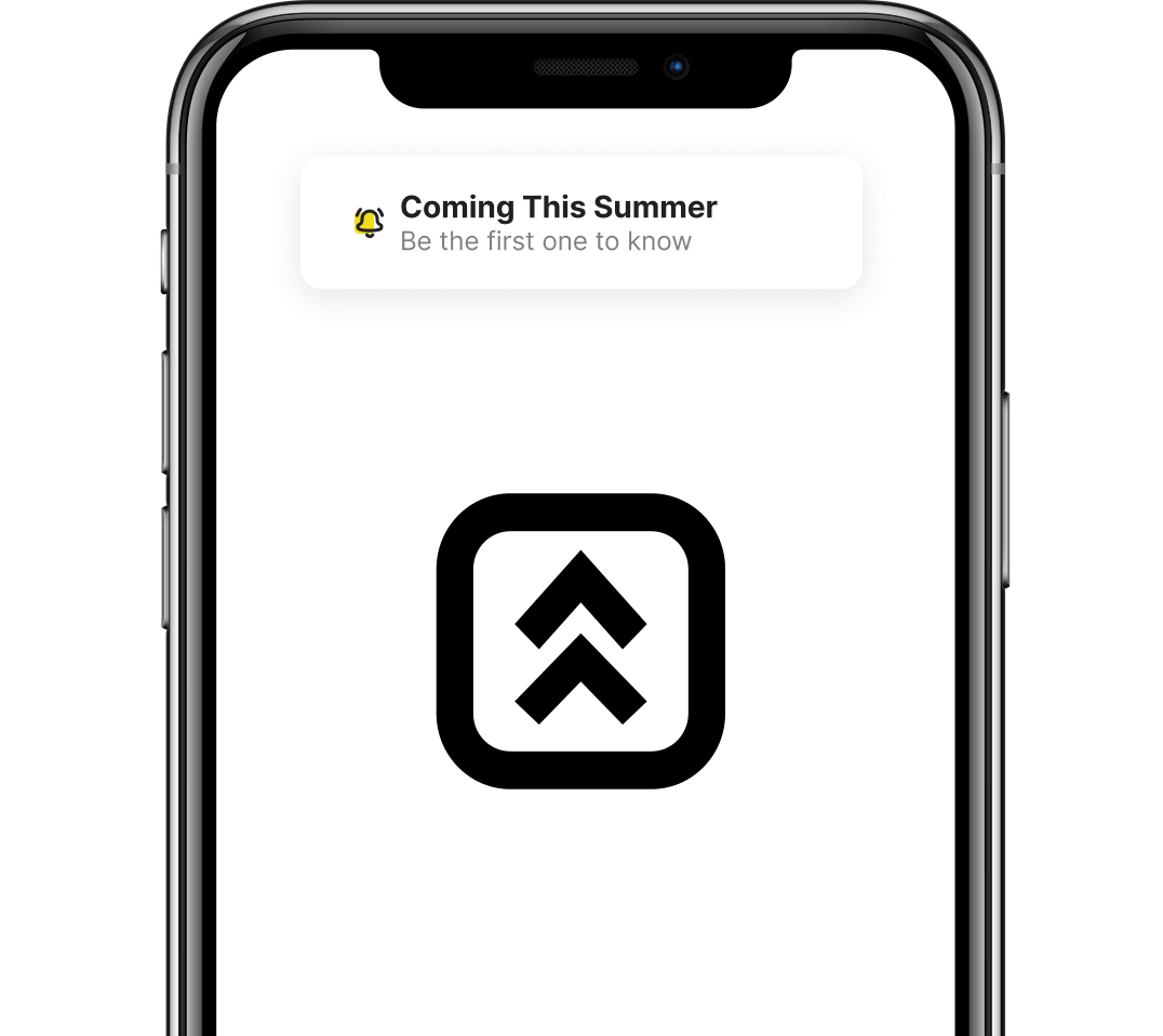 iPhone view showcasing the Montes Auri logomark and a banner displaying the alert "Coming This Summer."